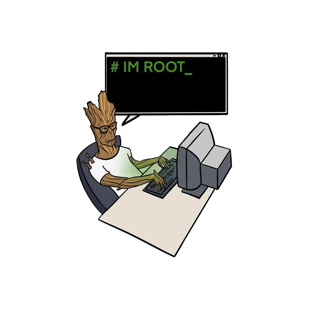 I AM gROOT Sticker